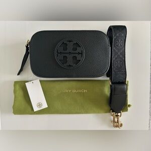 Tory Burch Mini Miller Crossbody Bag Black NWT